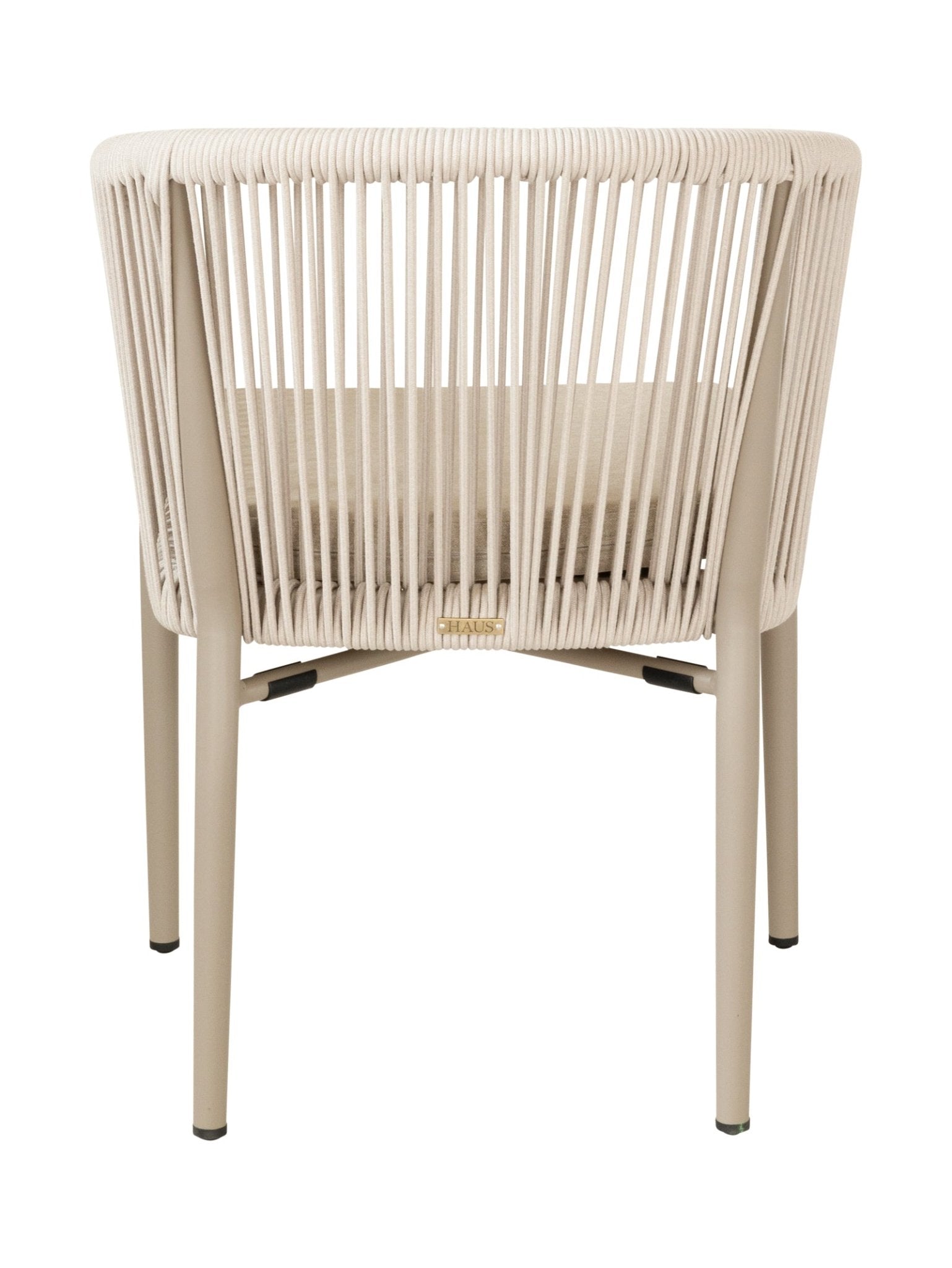 Chaise de salle à manger en aluminium pour patio