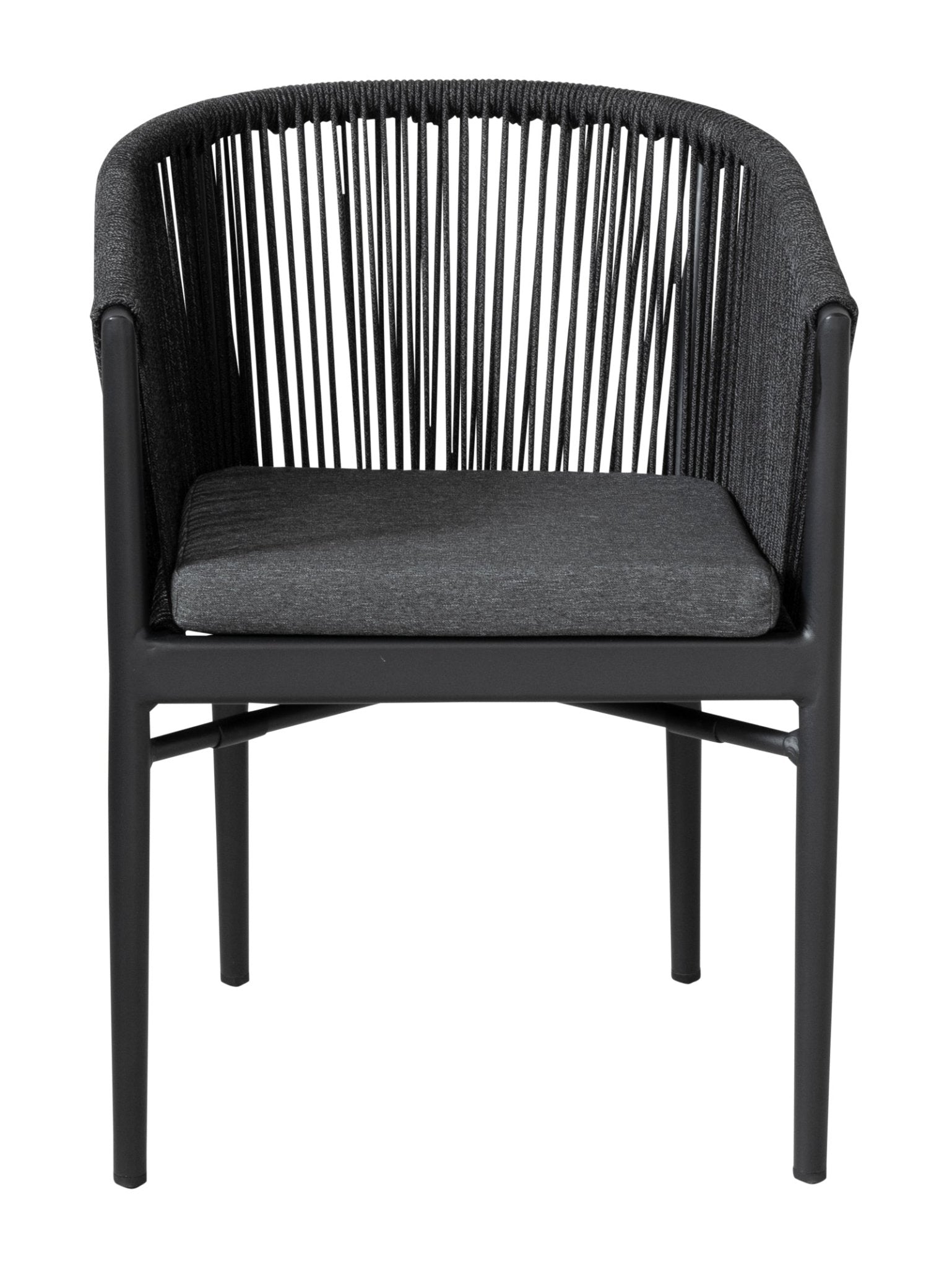 Chaise de salle à manger en aluminium pour patio