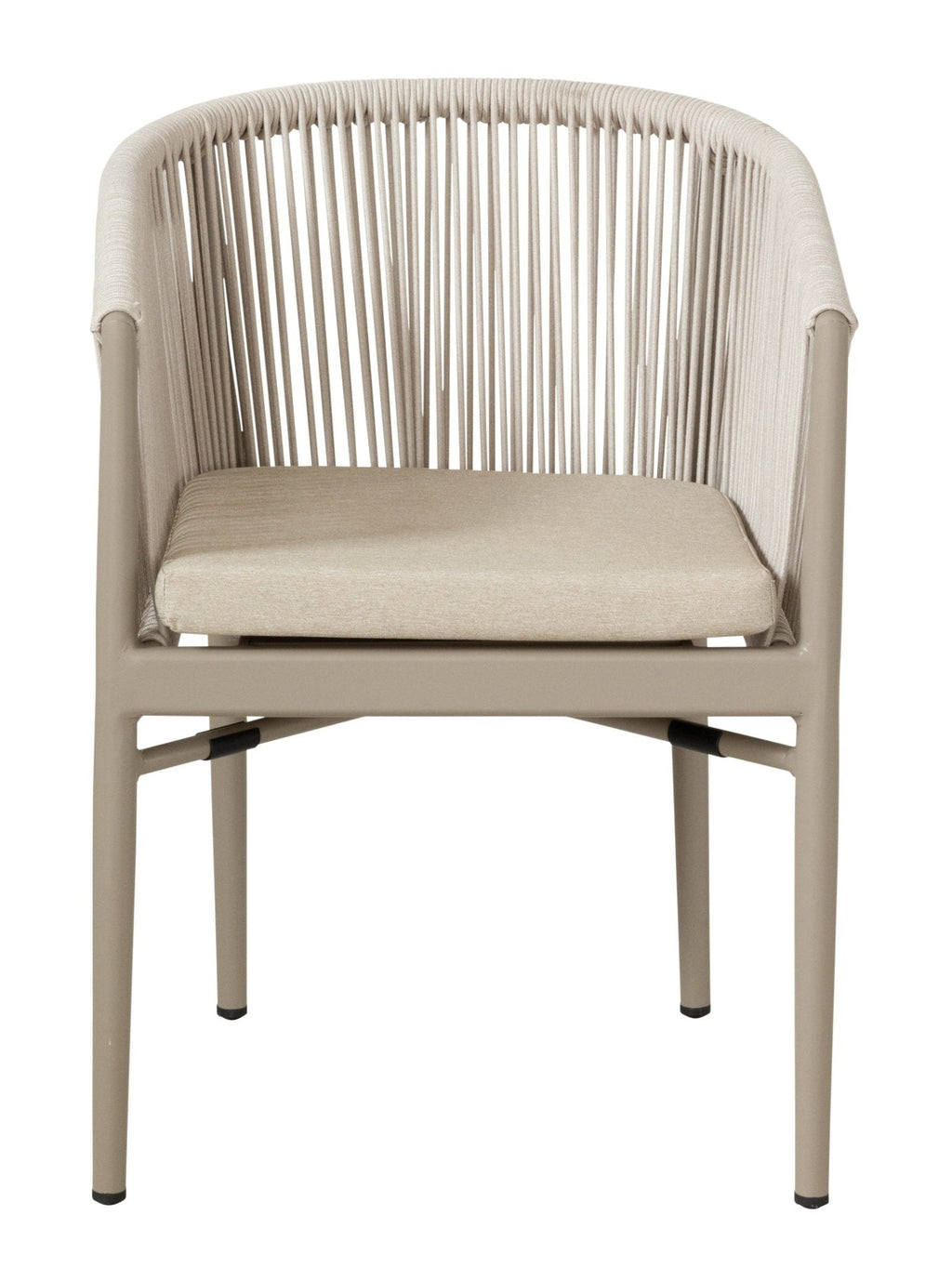 Chaise de salle à manger en aluminium pour terrasse