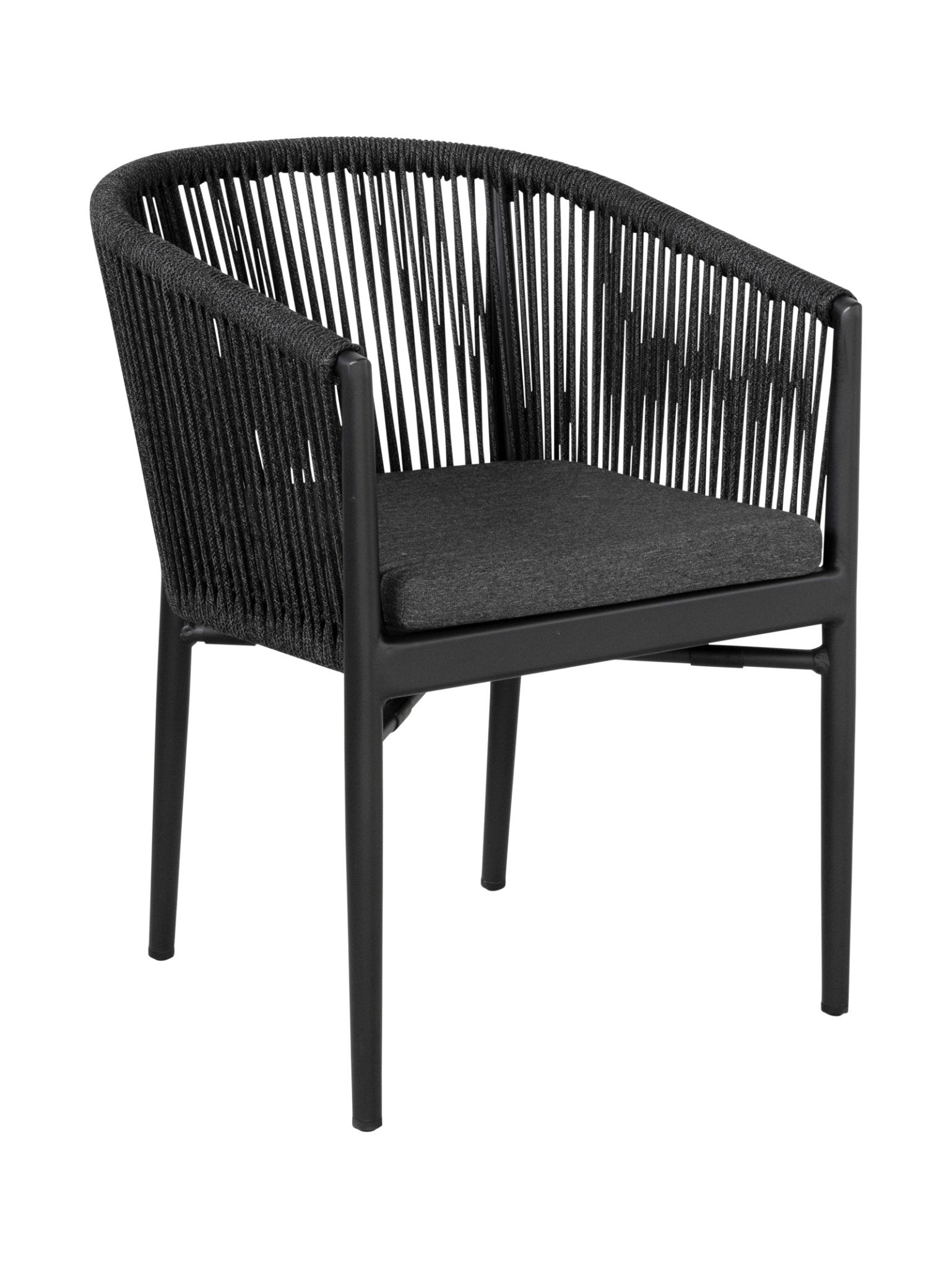 Chaise de salle à manger en aluminium pour terrasse