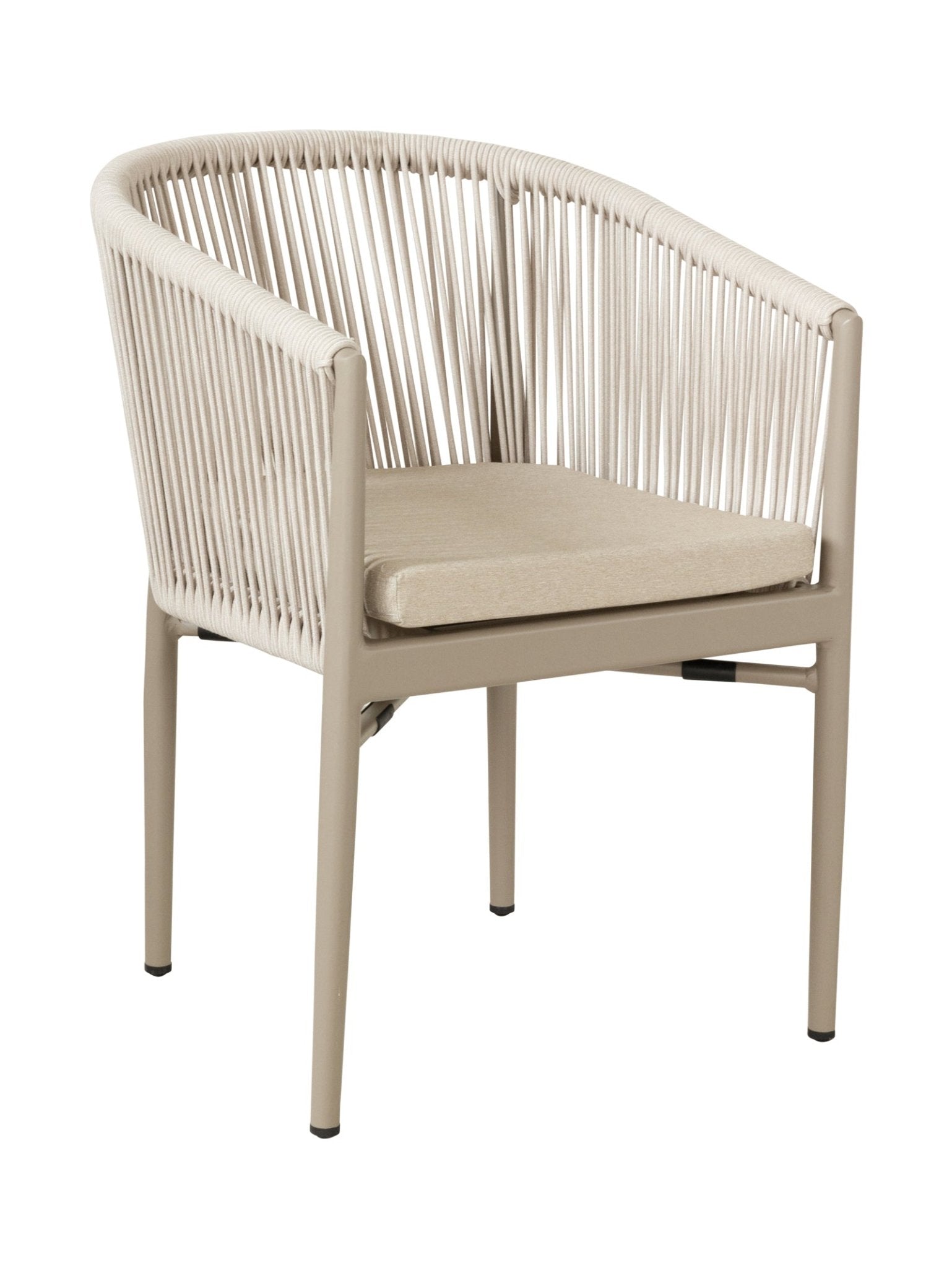 Chaise de salle à manger en aluminium pour terrasse
