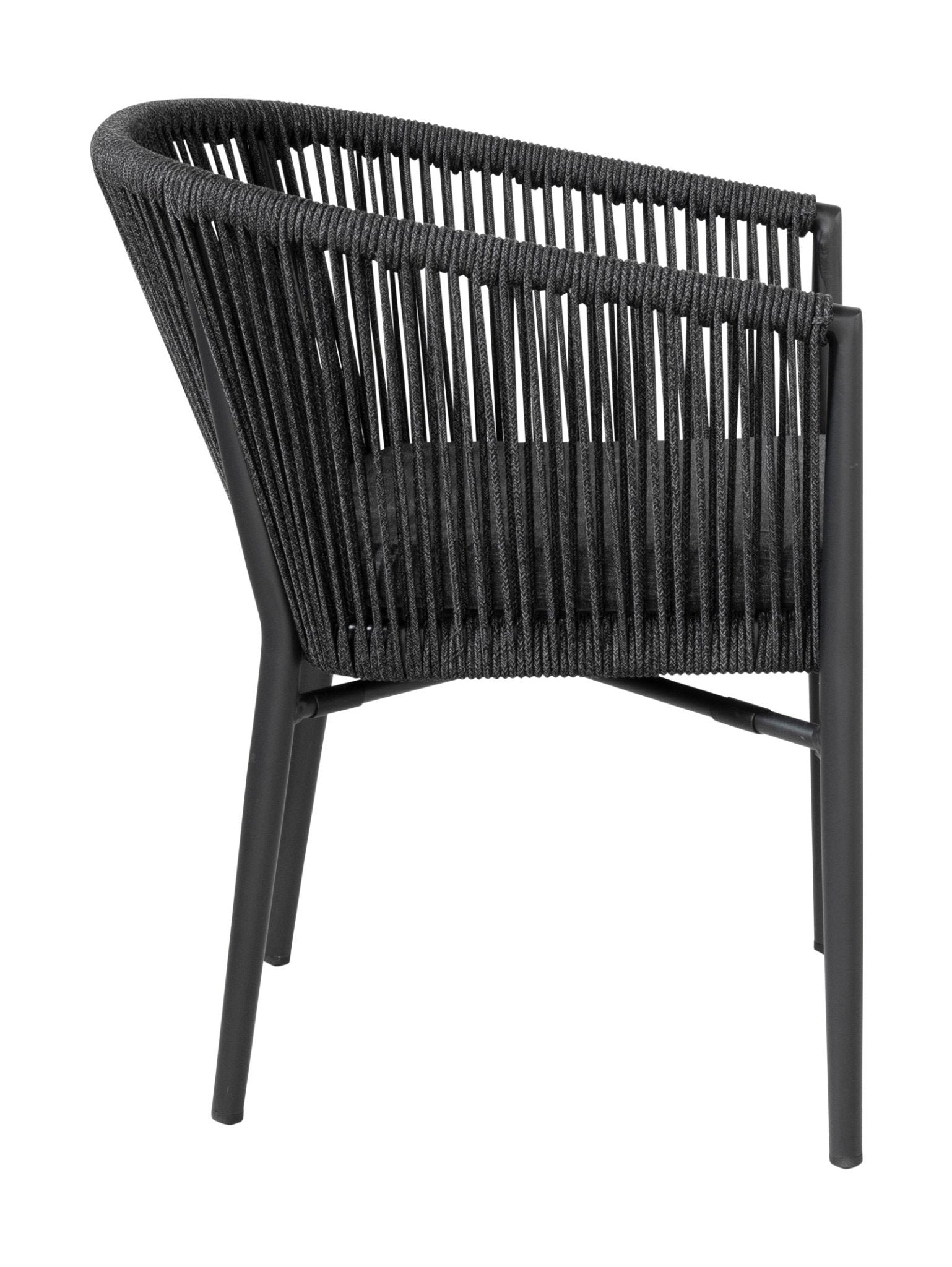 Chaise de salle à manger en aluminium pour patio