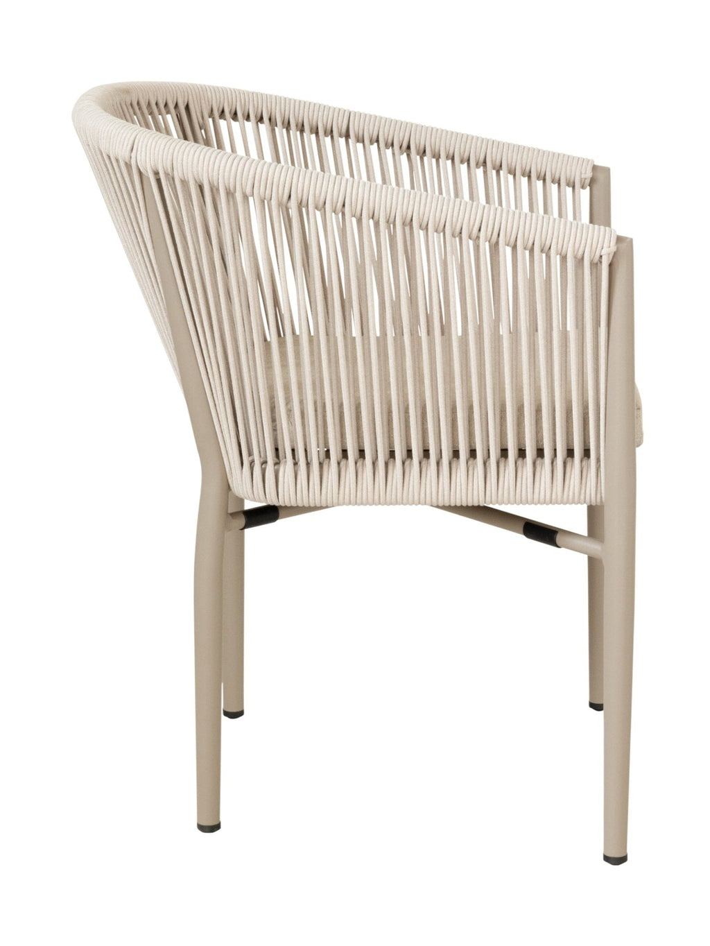 Chaise de salle à manger en aluminium pour patio