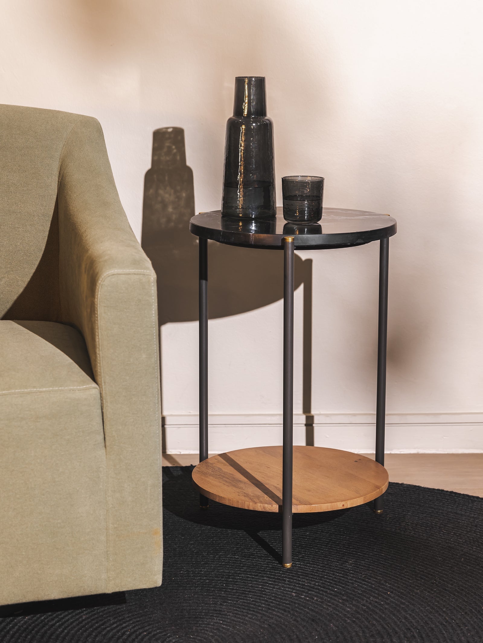 Table d'appoint en marbre pour salon