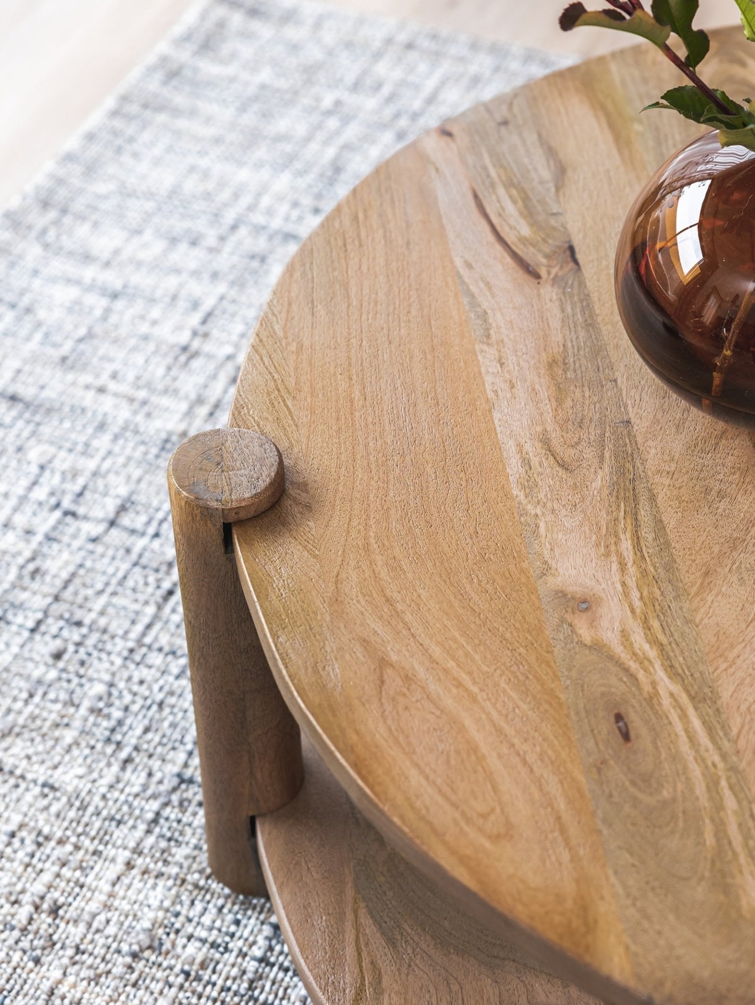 Wood Coffee Table for Living Room